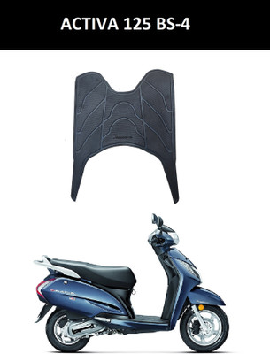 Autoxygen Activa 125 (BS-4) Scooter Floor Mat Black For Honda Activa 125 Two Wheeler Mat