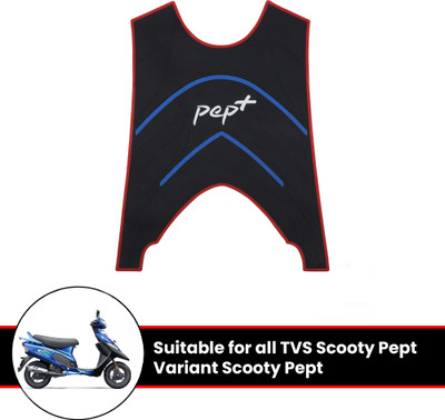 Grandbiker Rubber Foot Mat Compatible TVS Pep Plus Two Wheeler Mat
