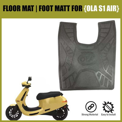 Znee Smart AAM6 Anti Skid Black color Washable Foot Mat/Floor Mat for OLA S1 Air Black Ola Two Wheeler Mat