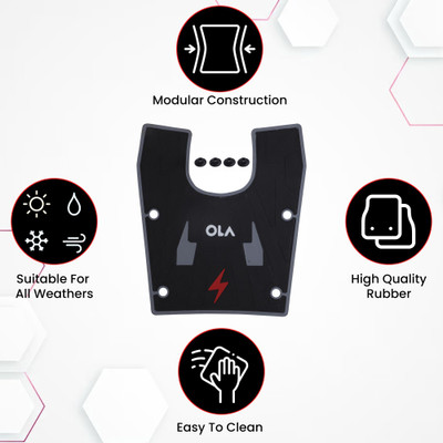 Grandbiker Rubber Foot Mat Compatible with S1 Pro Gen 2 | S1 Air | S1X Electric Scooter Ola Universal For Bike Two Wheeler Mat