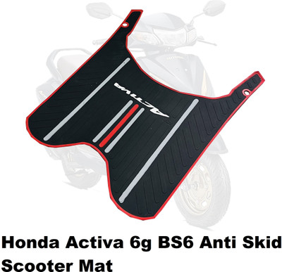 SRPHERE Washable Rubber Floor Mat for Activa 6G Scooty Honda Activa 6G Two Wheeler Mat