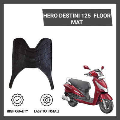 ZRIDE DSTNI04 High Quality Scooty Washable Foot Mat / Floor Mat Hero Destini 125 Two Wheeler Mat