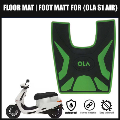 Znee Smart GRNM4 FOOTMAT/FLOORMAT/SCOOTY MAT (Washable Mats) OLA S1 AIR -GREEN Ola S1 Air Two Wheeler Mat