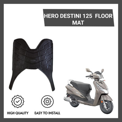 ZRIDE DSTNI01 High Quality Scooty Washable Foot Mat / Floor Mat Hero Destini 125 Two Wheeler Mat