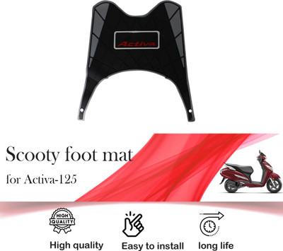 Allowing MultiColor Washable Foot Mat/Floor Mat Compatible for activa 125 Honda Activa 125 Two Wheeler Mat