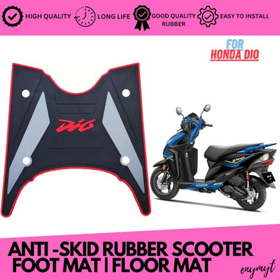 ENEMYT DI2 Washable Floor Mat/Foot Mat for HONDA DIO BS-6 Honda Dio Two Wheeler Mat