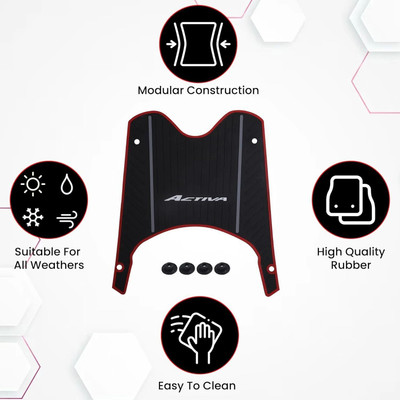 KSHEERI Tof-FOOT MAT 1012_enemyT Honda Activa 6G Two Wheeler Mat
