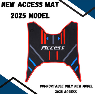 SRPHERE QX2 Anti Skid Floor Foot Mat for (New 2025 )Suzuki Access 125 - Blue & Black Suzuki Access 125 Two Wheeler Mat