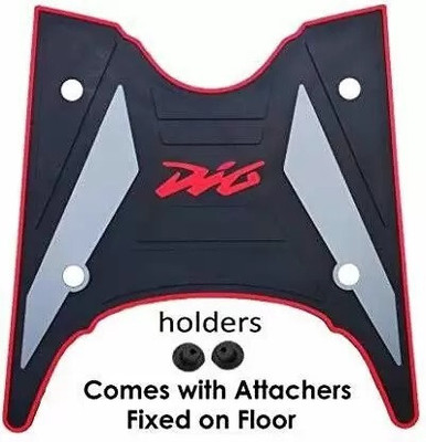 TA Multi COLOR Silicon Scooty Foot Mat/Floor Mat for DIO RED Washable Honda Dio Two Wheeler Mat