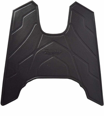 KSHEERI Tof-FT-11 LATEST BLACK RUBBER JUPITER 110 FOOT MAT TVS Jupiter Two Wheeler Mat