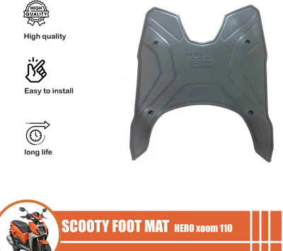 Huims Heavy Quality Washable Rubber Hero Xoom Scooter Foot Mat Hero Two Wheeler Mat