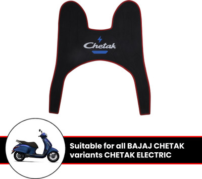 Grandbiker Electric Scooter Rubber Foot Mat Compatible with EV Chetak (Black) Bajaj Chetak Two Wheeler Mat