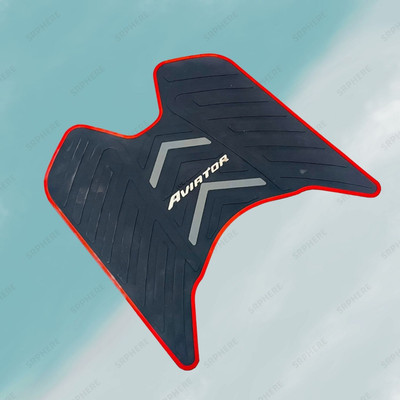 ENEMYT Rubber Anti Slip Backing Scooty Floor Mat CoMYTatible for Aviator Honda Aviator Two Wheeler Mat