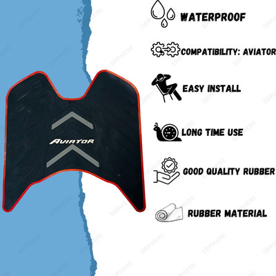 KSHEERI Tof-MP-Rubber Foot Mat FOR Aviator Honda Aviator Two Wheeler Mat