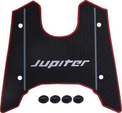 Grandbiker Anti Skid Scooter Rubber Foot Mat/Floor Mat for Jupiter 110 TVS Jupiter Two Wheeler Mat