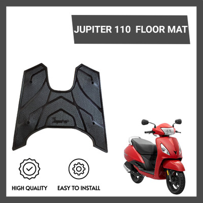 ZRIDE JPTR02 Premium Quality Scooty Washable Mat For Jupiter 110 Foot Mat / Floor Mat TVS Jupiter Two Wheeler Mat
