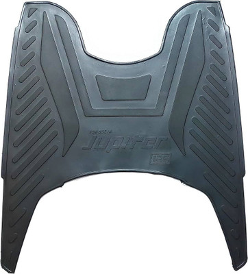 KSHEERI Anti Skid Scooter/Scooty Foot Mat Rubber Floor Mat (Black) TVS Jupiter Two Wheeler Mat