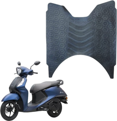 KSHEERI Facino 125 Scooter/Scooty Foot Mat Rubber Floor Mat (Black) Yamaha Fascino Two Wheeler Mat