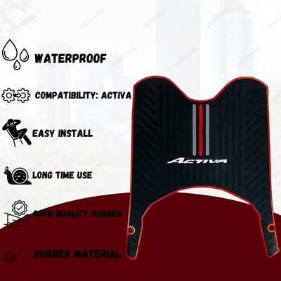 KSHEERI Tof-MP-Rubber Foot Mat FOR ACTIVA 6G Honda Activa Two Wheeler Mat