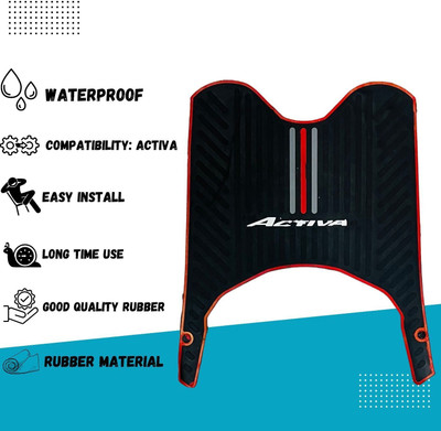KSHEERI Tof-MP3-Rubber Backing Scooty MAT FOR ACTIVA 6G Honda Activa Two Wheeler Mat