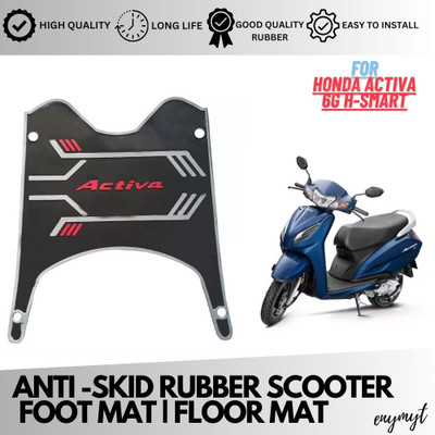 ENEMYT HS4 Multi Color Washable Scooty footmat mat for Honda Activa 6G H-SMART Honda Activa 6G Two Wheeler Mat