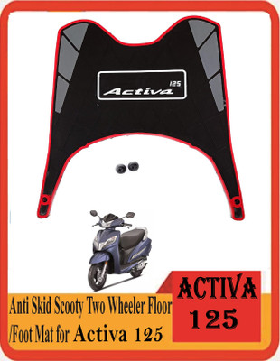 HALLOWS Premium Quality ACTIVA 125 Foot Mat Multicolor Honda Activa 125 Two Wheeler Mat