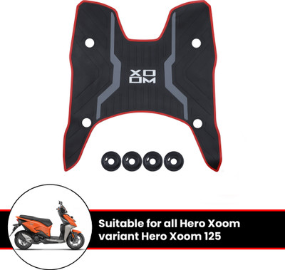 Grandbiker Rubber Foot Mat Compatible with Xoom Hero Universal For Bike Two Wheeler Mat