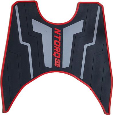 TA Best Quality NTORQ 125 Scooty Washable Foot Mat / Floor Mat (Black & Grey) PQ Yamaha Ntorq 125 Two Wheeler Mat
