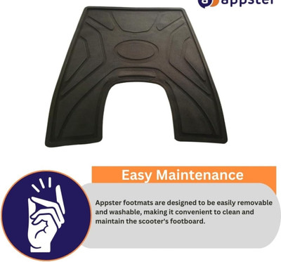 KSHEERI Tof-FT-2710 RUBBER S1air OLA FOOTMAT NA Two Wheeler Mat
