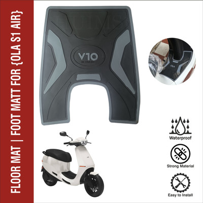 Huims HMX- Grey/Black Floor Mat | Heavy Quality (Ola S1 Air )Electric Scooter Ola S1 Air Two Wheeler Mat