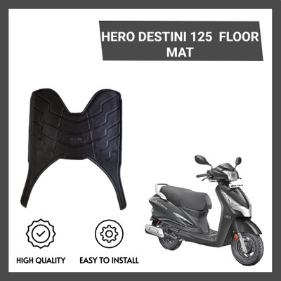 ZRIDE DSTNI02 High Quality Scooty Washable Foot Mat / Floor Mat Hero Destini 125 Two Wheeler Mat