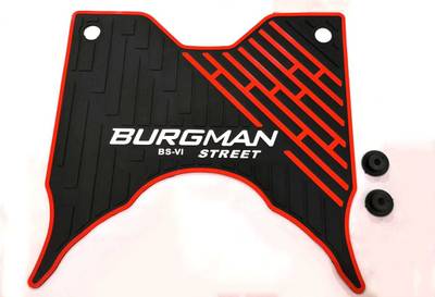 COVERITUP Premium Quality Footmat/Scootymat For Suzuki Burgman Street Two Wheeler Mat