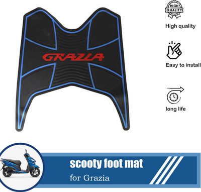 Huims New Rubber Scooter Foot Mat for Grazia Honda Honda Grazia Two Wheeler Mat