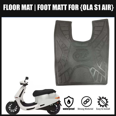Znee Smart AAM5 Anti Skid Black color Washable Foot Mat/Floor Mat for OLA S1 Air Black Ola Two Wheeler Mat