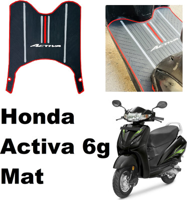 SRPHERE Activa 6g Foot Mat Rubber Floor Mat Accessories Anti Slip Compatible Honda Activa 6G Two Wheeler Mat