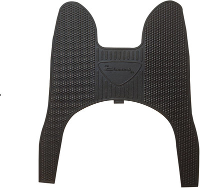 KSHEERI Anti Skid Scooter/Scooty Foot Mat Rubber Floor Mat (Black) Bajaj Chetak Two Wheeler Mat
