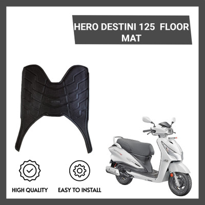 ZRIDE DSTNI03 High Quality Scooty Washable Foot Mat / Floor Mat Hero Destini 125 Two Wheeler Mat