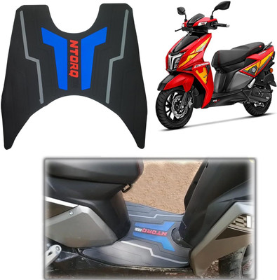 eXarioGadget ZS4 ashable Floor Mat/Foot Mat for TVS Ntorq 125 (1 PC, Multi-ed) TVS Ntorq 125 Two Wheeler Mat