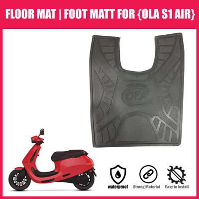 Znee Smart AAM2 Anti Skid Black color Washable Foot Mat/Floor Mat for OLA S1 Air Black Ola Two Wheeler Mat