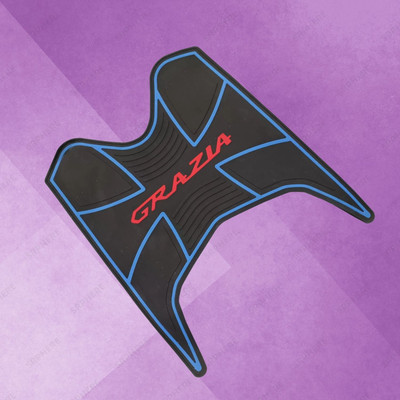 SRPHERE Rubber Anti Slip Backing Scooty Floor Mat Compatible for GRAZIA Honda Grazia Two Wheeler Mat