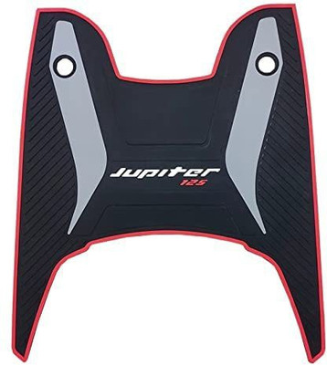 ARNLC Premium Quality Jupiter 125 Scoty Washable Foot Mat / Floor Mat (Black & gray) TVS Jupiter Two Wheeler Mat