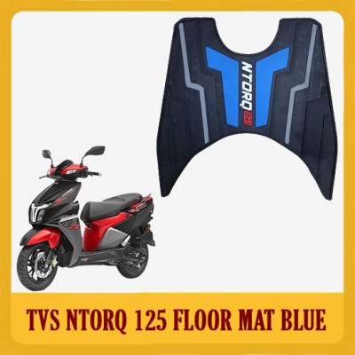 DAZZRIDE Ntorq Red Floor Mat Anti Skid Washable Scooter Foot Mat Compatible for Ntorq 125 TVS Ntorq 125 Two Wheeler Mat