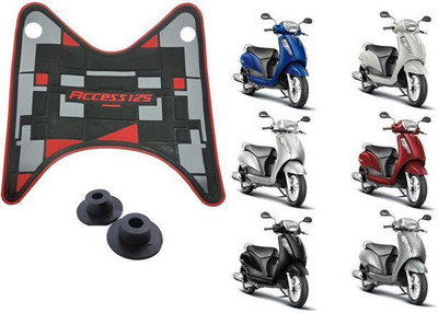 KSHEERI Tof-FOOT MAT 528_enemyT Suzuki Access 125 Two Wheeler Mat