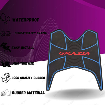 KSHEERI Tof-MP2-Washable Floor MAT FOR GRAZIA Honda Grazia Two Wheeler Mat