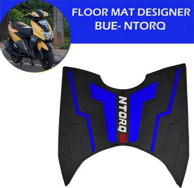 AXWee ZAT-NTBB -114 Floor Mat | Tvs Ntorq 125 | Foot Mat | Washable Mat | Blue & Black TVS Ntorq 125 Two Wheeler Mat