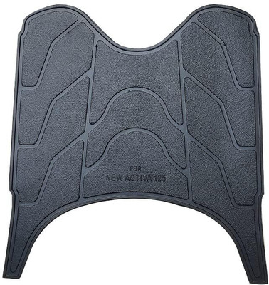 KSHEERI Anti Skid Scooter/Scooty Foot Mat Rubber Floor Mat (Black) Honda Activa 125 Two Wheeler Mat