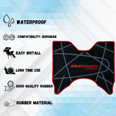 SRPHERE Scooter Scooty Mat Two Wheeler Floor Foot Mat for Burgman Suzuki Burgman Street Two Wheeler Mat