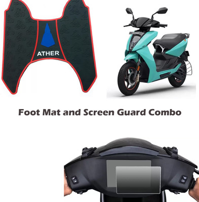 Znee Smart Ather 450X Electric Foot Mat and Screen Guard Combo EV Ather 450 Two Wheeler Mat