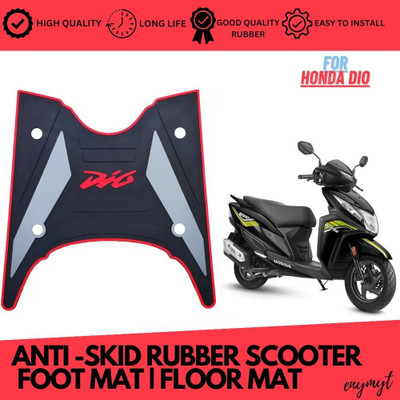 ENEMYT DI3 Washable Floor Mat/Foot Mat for HONDA DIO BS-6 Honda Dio Two Wheeler Mat