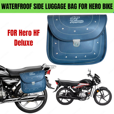 ENEMYT Saddle Bag Black Leatherette Motorbike Saddlebag
